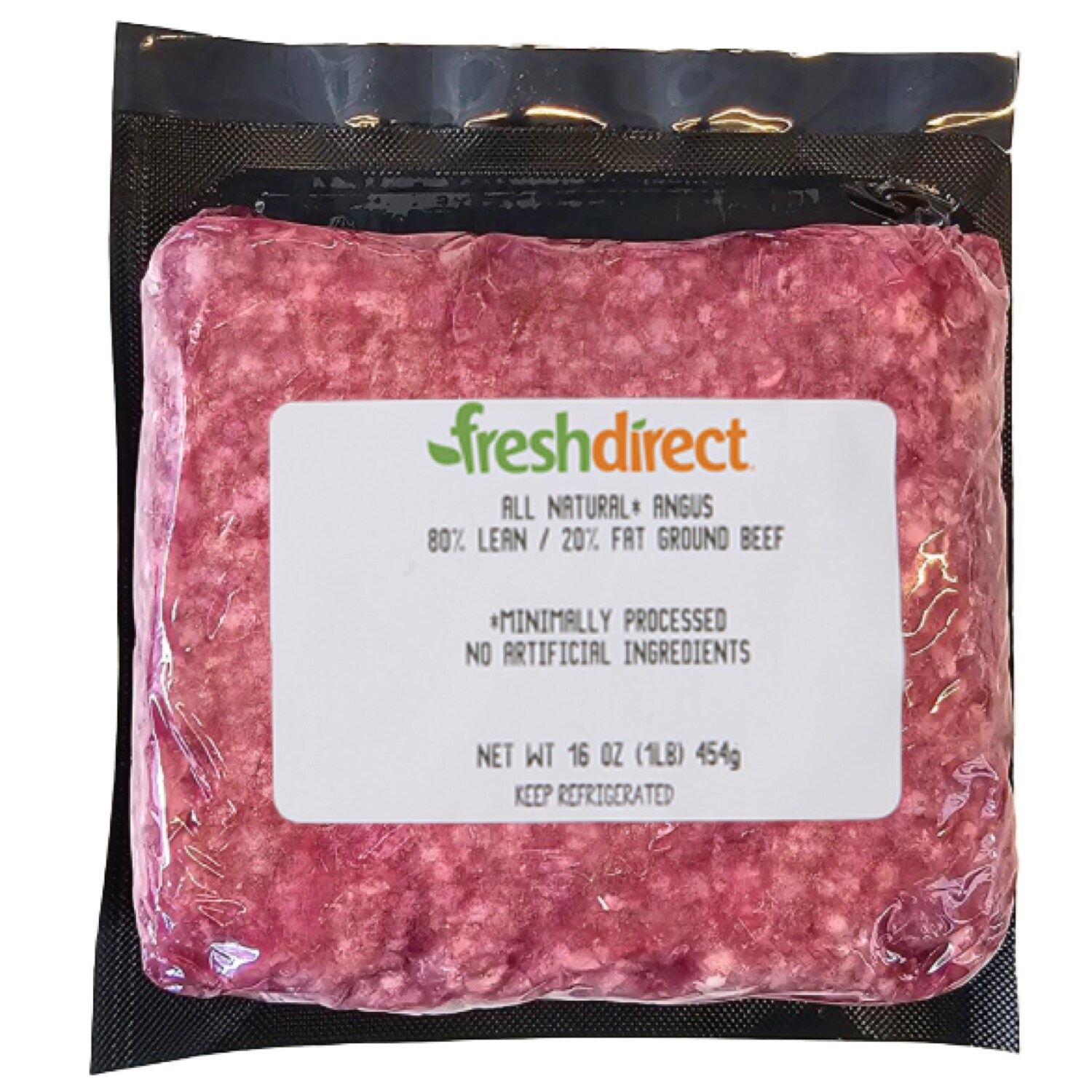 Just FreshDirect Angus 80% Lean Ground Beef, Fresh